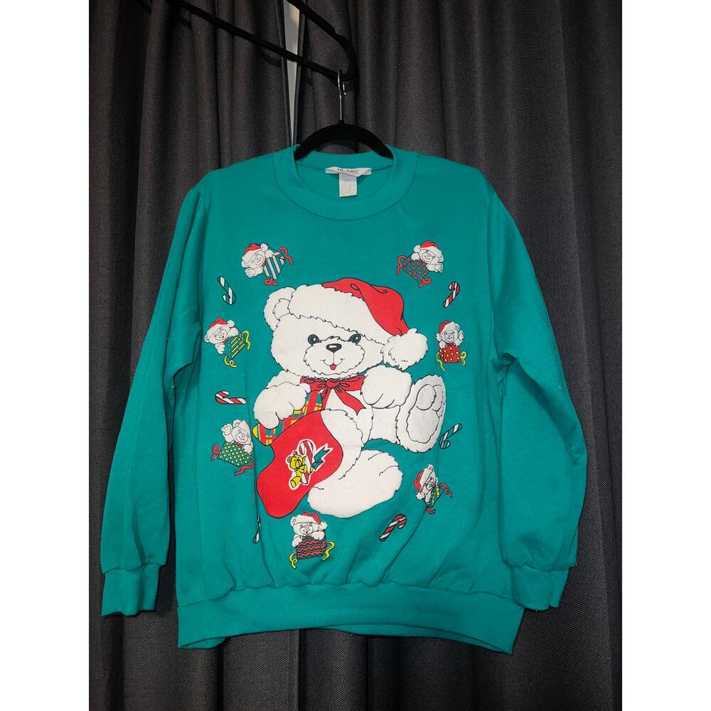 Ugly Christmas Sweater Christmas Bear Sweater Vintage